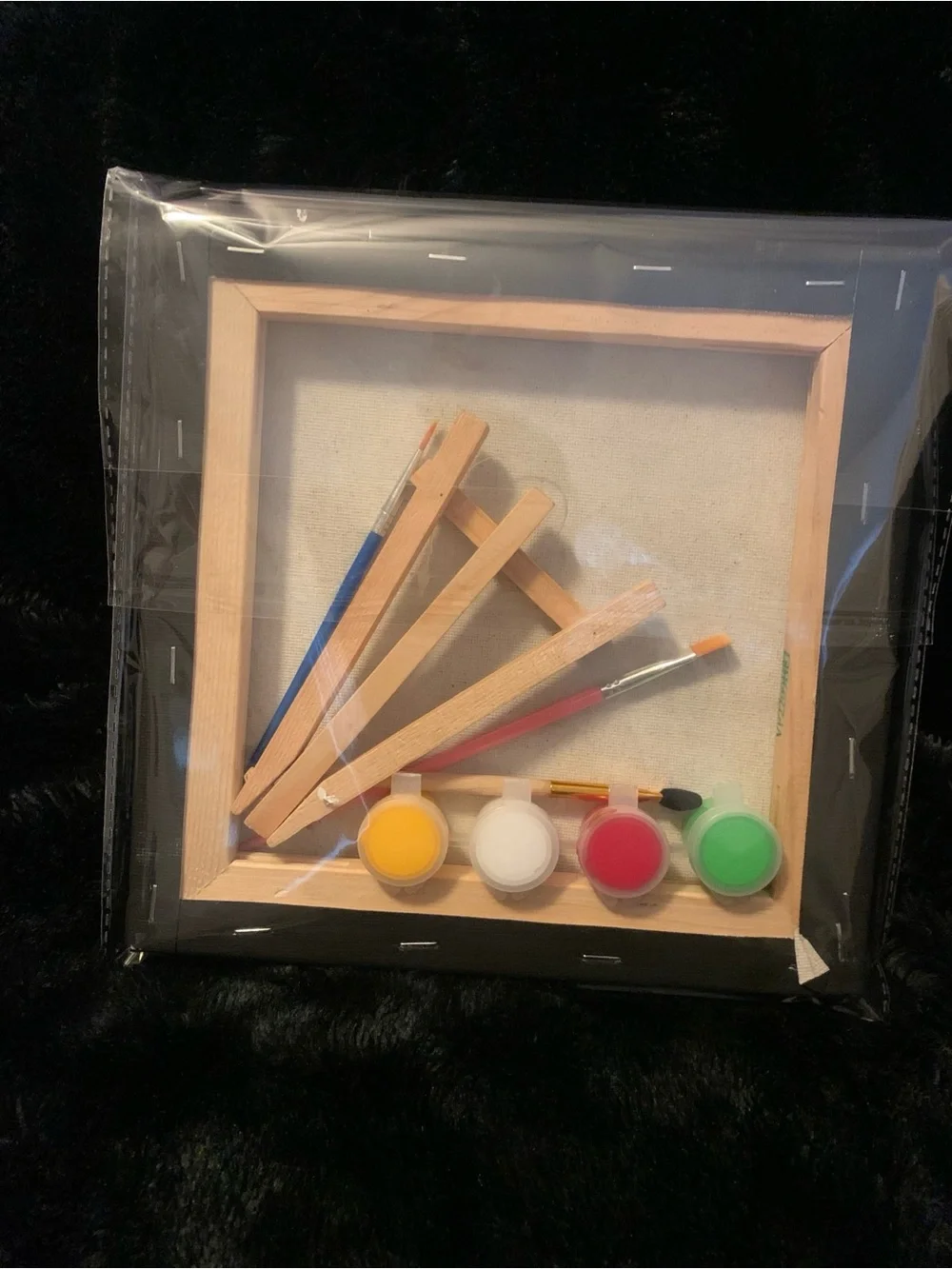 Othr Love Floral Canvas Paint Kit - Black, White, Green, Yellow